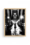 Natural Wood Framed Abstract Painting I Huhu1264 - 2