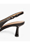 LOW HEEL SLING BACK IN BLACK - 2