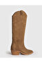 UNDER KNEE TEXAS BOOTS IN BROWN - 4