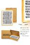Natural Wooden Framed Minimal Black Patterned Painting - Abstract |   Huhu1079 - 3