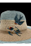 TWO-TONED STRAW HAT - 2