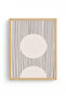 Natural Wood Framed Abstract Painting I Huhu1438 - Single Painting Natural Wood Frame - 2