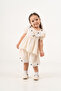 Baby Girl Summer Collared Muslin Set with Lacing