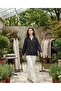 Women's Oversize Viscose Shirt with Ruffle Detail - 2