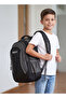 Para John School Backpack 14-20" PVC Coating Durable Student Bag with Strong Zipper - 5