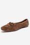 03 Toprak Suede Genuine Leather Women's Ballerina Shoes - 6