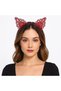 Lacy Red Cat Crown - Vintage Style Lace Cat Ear