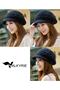 Women's Knitted Hat Winter Soft Knitwear Beanie Visor Newsboy Hat Black - 3