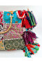 PATCHWORK DOUBLE HANDLE BAG - 2