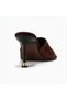 Women's Satin Stone Detailed Heeled Slippers – Special Occasion & Event Slippers - 4