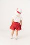 Baby Girl Summer Collar Detailed Muslin Set with Hat as a Gift - 2