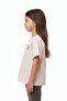 Girl's Crew Neck Drop Shoulder Short Sleeve Printed T-Shirt 25005 - 2