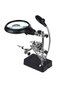 Lighted Magnifying Glass with Table Top Latch, 2.5X90Mm, 7.5X34Mm Lens, Adapter