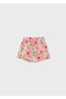 Girl's Floral Patterned Shorts - 03221 - 3