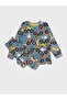 Boy's 100% Cotton Gray Off-Road Vehicle Jeep Patterned Long Sleeve Pajama Set