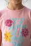Girls' 2-Piece Shorts Set Crew Neck Short Sleeve Printed T-Shirt - Elastic Waist Tie - 5