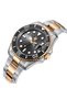 Double Color Men's Wristwatch |   40.5 mm Steel Case, Silver/Rose Gold Steel Cord - 6