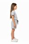 Girl's 2-Piece Shorts Set Crew Neck Drop Shoulder Short Sleeve Printed T-Shirt - Elastic Waist - 3