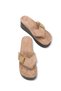 Adara Lia Women's Flip Flops 0012520 Mink Suede - 3