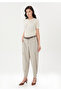 Pleated Cargo Pocket Flap Faux Leather Design Belted Pocket Trousers - 2