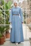 Beli Pensli Belted Denim Dress Light Blue Hm2896 - 2