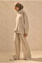 High Collar Tracksuit Set Stone - 5