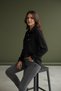 Classic Fit Dark Black Shirt Jacket with Flap Pockets - 5