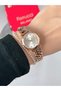 Steel Strap Minimal Case 2 Year Warranty 3 Atm Waterproof Women's Wristwatch + Bracelet Gift - 4
