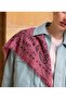 Kujten Model Fuchsia Color Four Seasons Thin 70*70 Scarf - 2