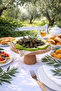 Beech Wood Lucca 25 cm Round Presentation Stand with Legs |   Pasta, Cake, and Breakfast Serving Plate