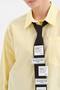 Women's Tie Detailed Comfortable Fit Long Sleeve Design Shirt - 8