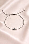 Black String Black Evil Eye Beaded Adjustable Unisex Bracelet