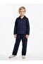 Boy's Stylish Jacket with Linen Fabric and Pocket Detail