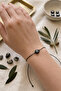 Black String Black Evil Eye Beaded Adjustable Unisex Bracelet - 2