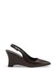 Vega Mia Women's Pointed Toe Open Back Heeled Shoes 00121801 Brown Rustic - 3