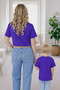Mother Unisex Kids Combination Oversize T-Shirt Twin T-Shirt Mother Child Heart Printed Single Price - 3