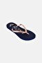 Kids Girl Sparkle Slip On Slipper, Navy Blue