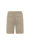 Men's Beige Color Straight Fit Tie-Up Lyocell Shorts - 2