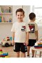 Spider-Man Printed Boys' Shorts Set Cream Black Set of 2 Ages 3-10 - 2