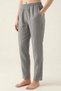 Gray 100% Cotton Muslin Fabric Women's Trousers with Elastic Waist - Women's Hajj Umrah Trousers - 4