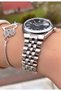 Brand Original - Silver Color - 2 Year Warranty Women's Wristwatch - Bracelet Gift - 2