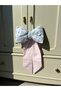 Vintage Blue Fiber-Filled Bow