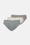 Mint-Green 3-Piece Plain Hipster Panties with Lace Detail at the Waist and Legs