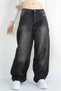 Baggy Loose Pocket Wide Leg Retro Look Jeans - 2