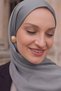 Women's Rami Natural Shawl Plain Minimal Shawl Lightweight Breathable Hijab Shawl - 6