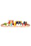 110-Piece Giant Wooden Train Set - City Adventure with Accessories - 4