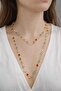 Feyz Colorful Heart Chain Necklace - 2