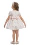 Floral Detailed Belted Baby Girl Special Occasion Dress & Bandana Set 6-12-18-24 Months 36171Pr - 4