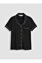 Shirt Collar Women's Shorts Pajama Set (S6) - 6
