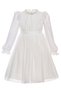 Girl's Evening Dress Long Sleeve Chiffon Dress and Brooch Detailed Model - Birthday, Party, Wedding, Graduation (3, 4, 5, 6, 7 Years) 36251Pr - 3